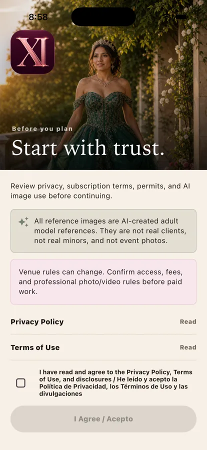 Clean app consent screen